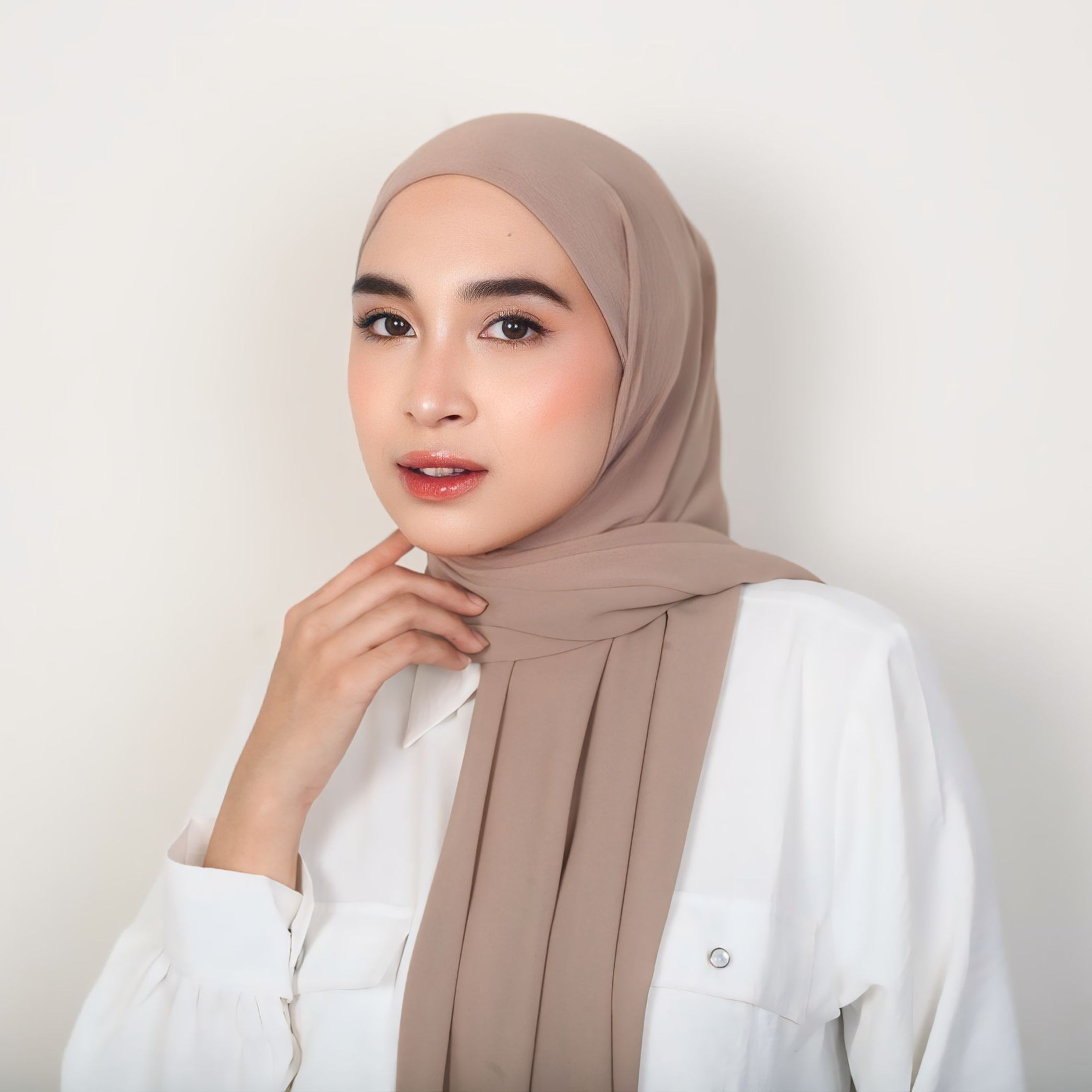 Image of Eclemix Rui Hijab Pashmina Inner Oval Polos